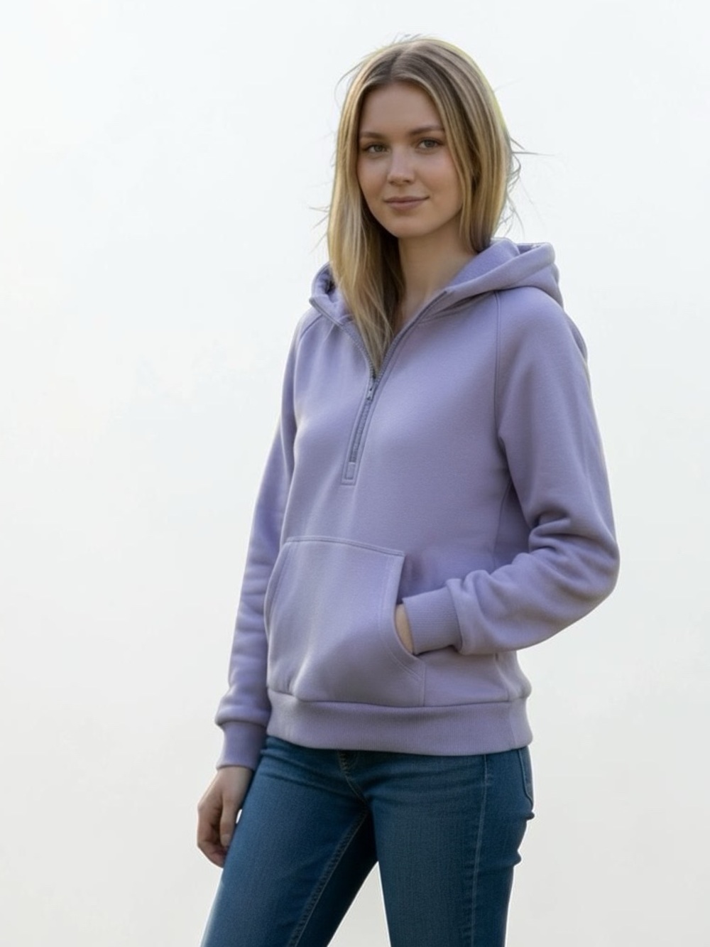••NWT MAGCOMSEN Half Zip Jacket Womens Size L PLUM COLOR